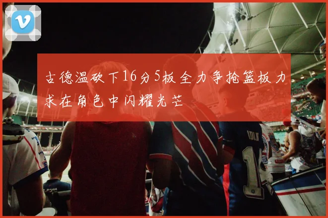 古德温砍下16分5板全力争抢篮板力求在角色中闪耀光芒